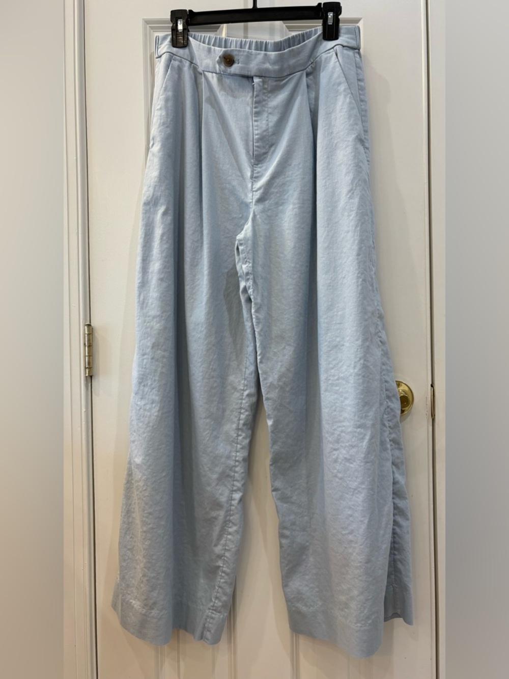 Banana Republic Linen blend Wide-Leg Trousers, size 8 💙